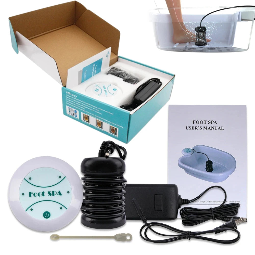 Ionic Foot Spa Bath Detox Machine for Foot Bath Ion Detoxifier Massager Relaxation Pedicure Footspa Massage Therapy Arrays Aqua Main image