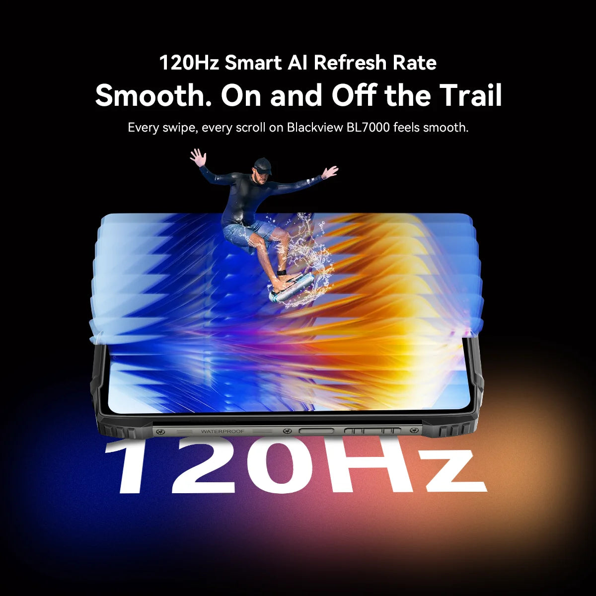 Blackview BL7000 AI 5G Rugged Phone Android 15, MTK 6300, 6.78" FHD+ 120Hz, 7500mAh/33W, Rugged Smartphone Dual SIM NFC/IP69K