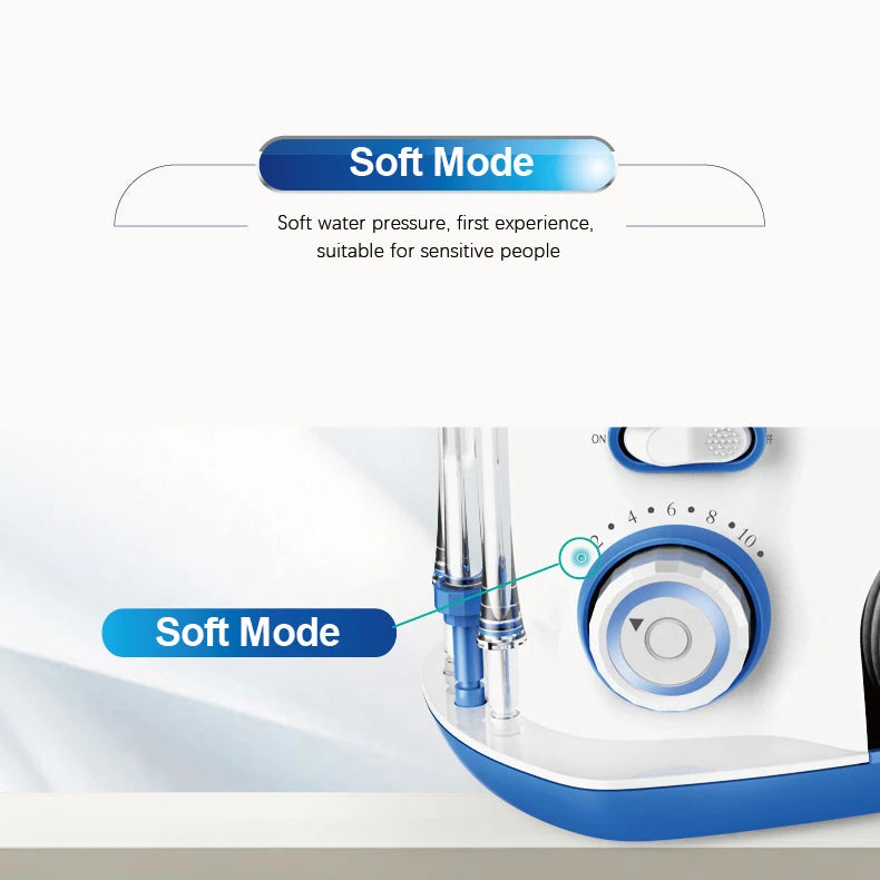 800ML Capacity Electric Water Flosser Oral Irrigator for Teeth Cleaning Water Dental Flosser Teeth with Interchangeable Nozzles