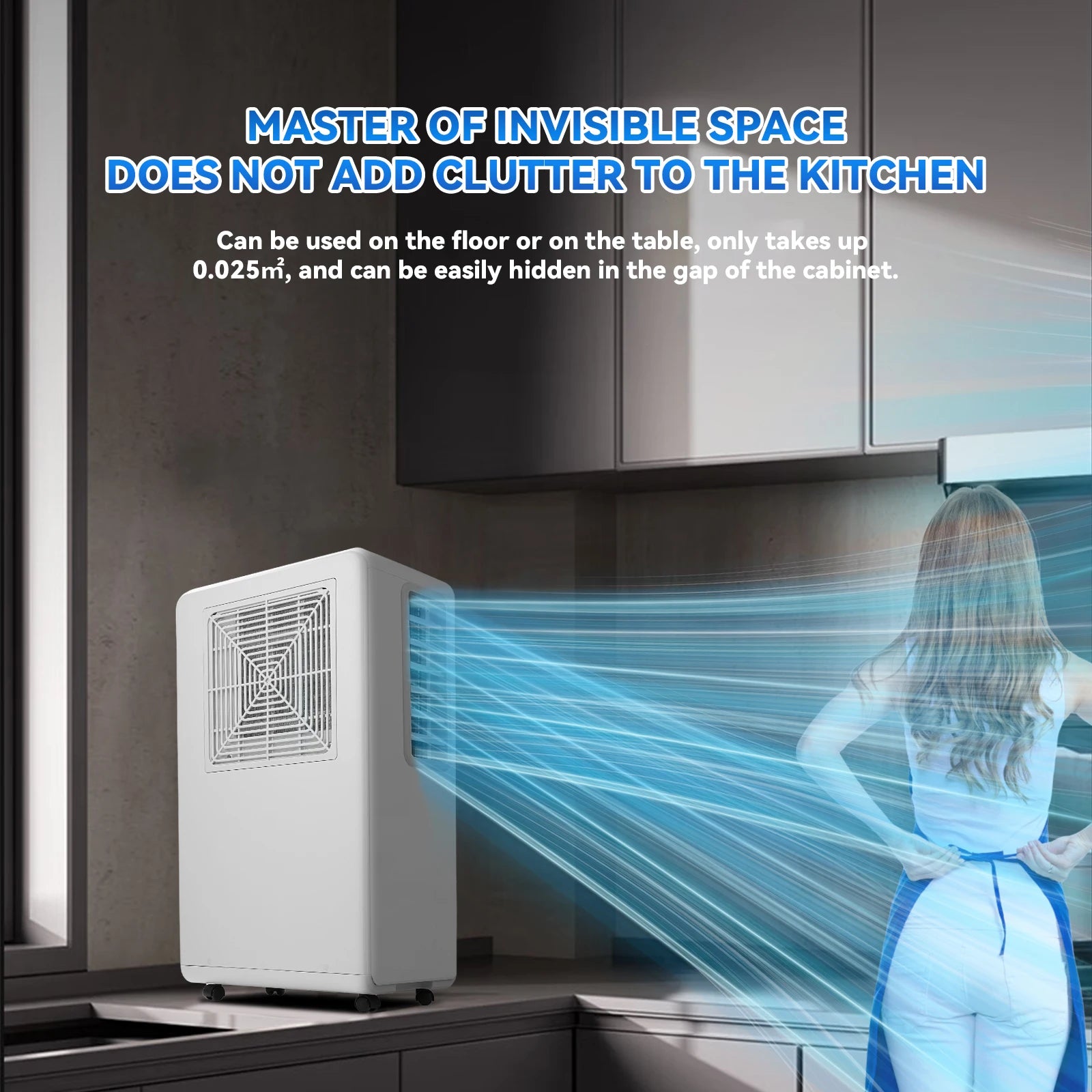 Portable Air Conditioner Mobile Air Cooler Dehumidifier With 24H Timer Remote Control EU Plug For Office Bedroom Secondary image