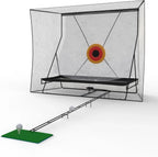 Golf Training Net With Ball Return And Ball Blanket, Large Golf Training Device With Carry Bag For Chipping and Swing, 305 x 244 cm