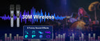 Wireless Bluetooth Speaker, Karaoke Machine with 2 Microphone, Home Karaoke Party Speaker with LED Light