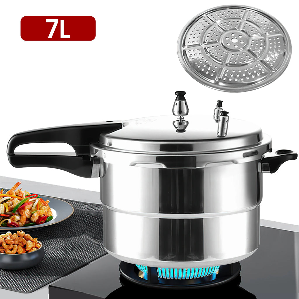 3 L/7L Aluminium Alloy Pressure Cooker 18cm/24cm Bottom 3L/7LPressure Cooker for Gas Stove Aluminium Alloy Pressure Cooker