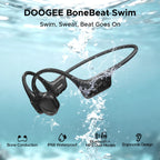 DOOGEE BoneBeat Swim Bone Conduction Headphones IP68 Waterproof Swimming Open Earphones Bluetooth 5.4 Wireless Headphone 7H Life