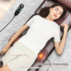 3D Electric Massage Mattress Adjustable Vibrating Heating Massager Cushion For Neck Back Foot Body Pain Stress Relief Body Relax