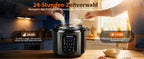Aigostar Electric Pressure Cooker 6L, 18-in-1 Multi-Cooker with Color Recipe Book, 1000W Pressure Cooker for Families