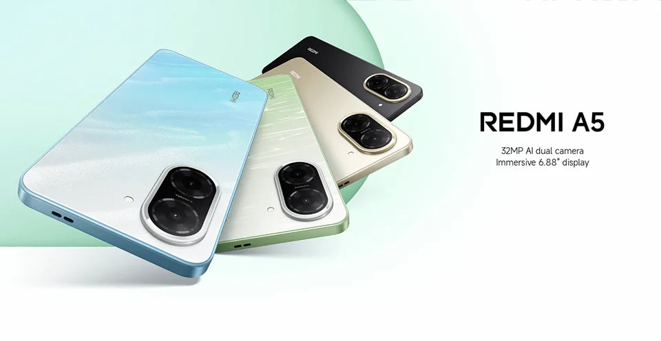 Xiaomi Redmi A5 Unisoc processor T7250 8 core screen for inch fast charge support 15W mAh battery Double camera IA 32MP