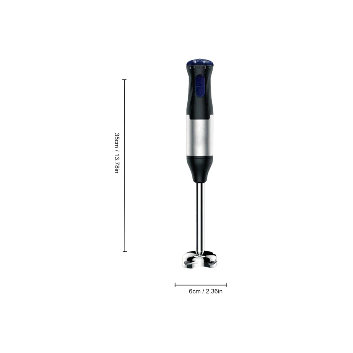 1000W 4-in-1 Electric Hand Blender Immersion Mixer Stainless Steel Stick Food Processor Low Noise 36-45dB for Baby Food Soup Smoothie 220V