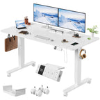 Devoko Electric desk Height Adjustable 140x80 with Roller Type-C Memory Control Anti-Collision