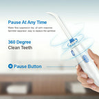800ML Capacity Electric Water Flosser Oral Irrigator for Teeth Cleaning Water Dental Flosser Teeth with Interchangeable Nozzles