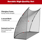Golf Practice Net, Heavy Duty Golf Training Net With Carry Bag, Steel Frame & Tear-Resistant PE Mesh For Garden Outdoor