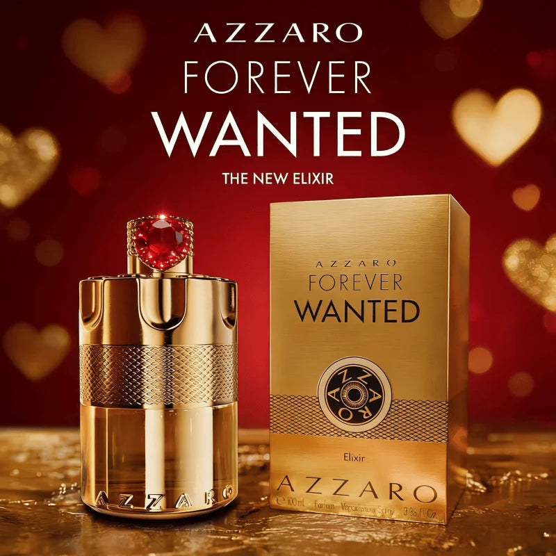 AZZARO Forever Wanted Elixir – 100ml (3.38 Fl Oz) Men’s Luxury Eau de Parfum, Sophisticated Scent for Daily & Special Moments