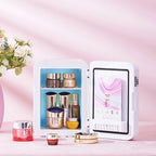 4L Multifunctional Mini Refrigerator Cosmetic Dormitory Fridge Control Use Countertop Portable Fridge Mirror 220V EU