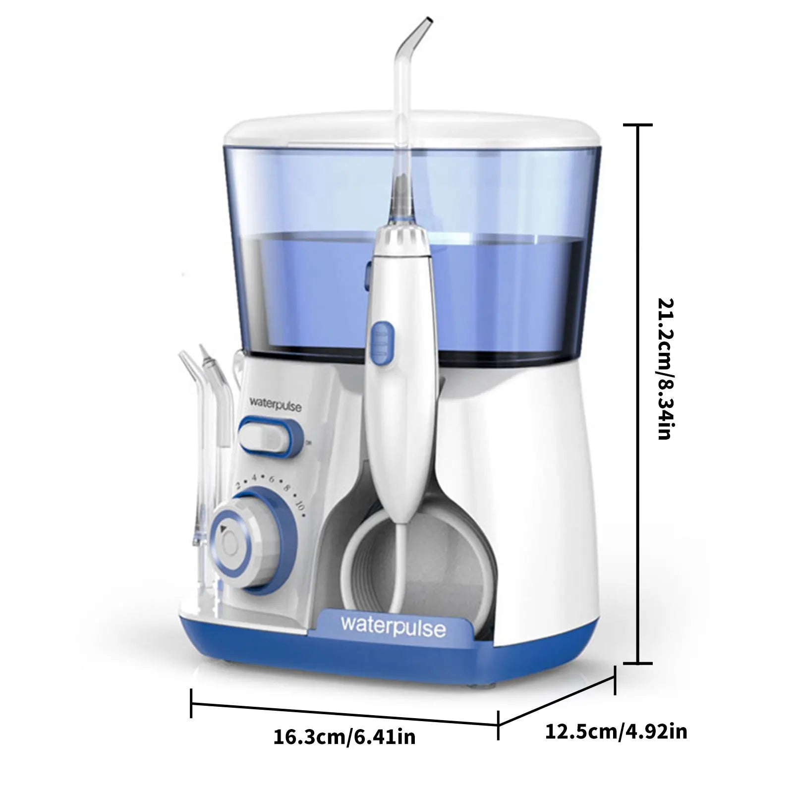 800ML Capacity Electric Water Flosser Oral Irrigator for Teeth Cleaning Water Dental Flosser Teeth with Interchangeable Nozzles