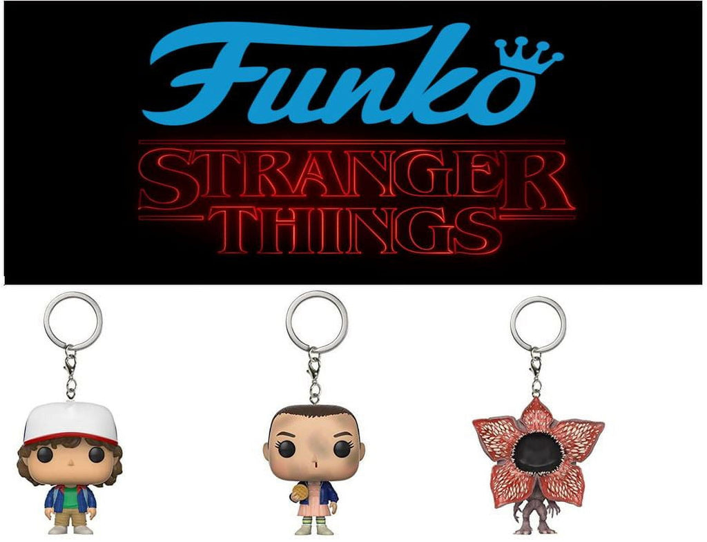 Hot Funko Pop WILL BYERS MIKE WHEELER ELEVEN Demogorgon DUSTIN Barb Keychain Figure Collectible Model Dolls Christmas Gift Toys