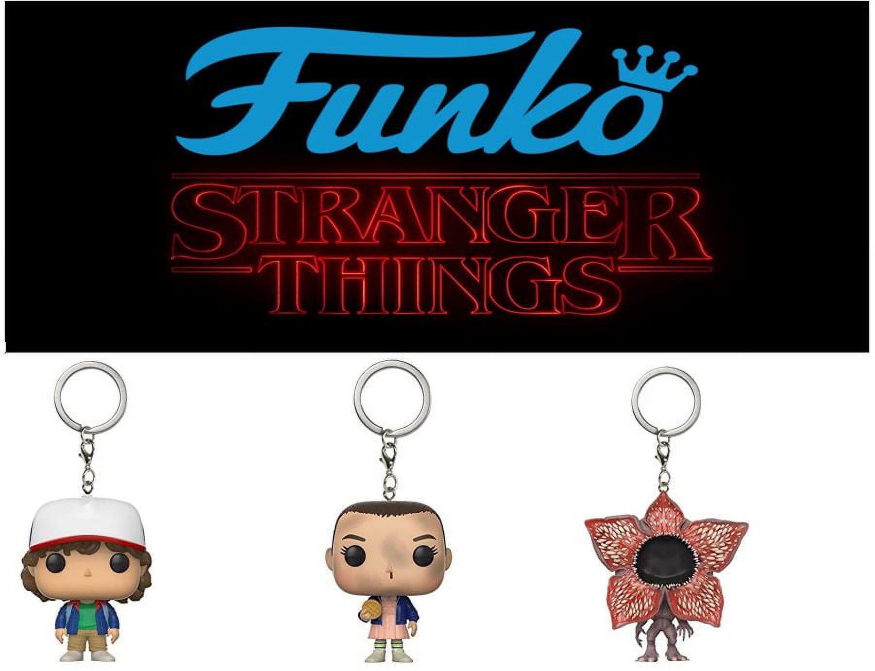 Hot Funko Pop WILL BYERS MIKE WHEELER ELEVEN Demogorgon DUSTIN Barb Keychain Figure Collectible Model Dolls Christmas Gift Toys