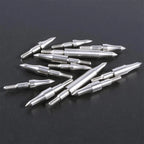 12pcs Archery Target Arrowhead 75/100/125/150/200/250/300grain Stainless Steel Aiming Arrow Tips with O Ring Hunting Accessories