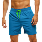 Escatch 2026 Summer Man Swimwear Solid Multicolor Polyester Mesh Liner Side Zipper Pocket Maillot De Bain Homme Sport Shorts