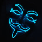 V For Vendetta Mask Cosplay Guy Fawkes Hacker Glowing Mask For Halloween Carnival  Decor Props