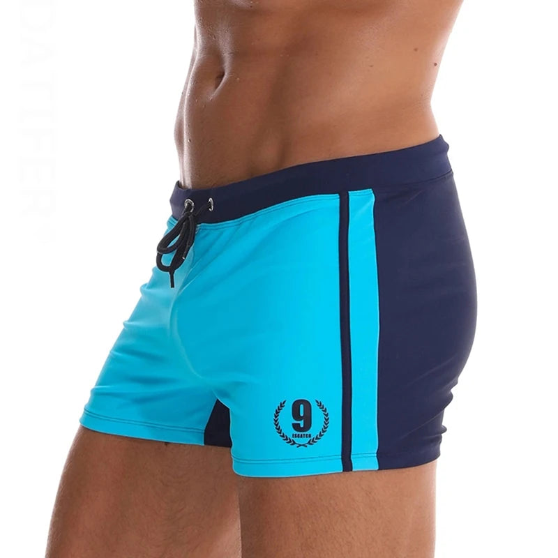 ESCATCH Mens Swimwear Maillot De Bain Boy Swim Suits Boxer Shorts Swim Trunks Men Swimsuit Surf Banadores