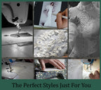 Lakshmigown A-Line Plunging V-neck Lace Appliques Long Sleeves Wedding Dress 2026 Floor-length Backless Bridal Gown Customized