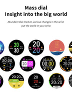 LIGE Waterproof Women Smart Band Watch Real-time Weather Forecast Men Watches Sports Ladies Smart Watch For Women Android IOS