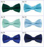 HUISHI 34 Colors Solid Fashion Bowties Groom Kids Formal Colourful Children Cravat Green Marriage Butterfly Wedding Bow ties