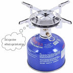Windproof Camping Gas Stove Portable Foldable Backpack Electronic Stove Head Outdoor Cooking Picnic HikingMountaineering Camping