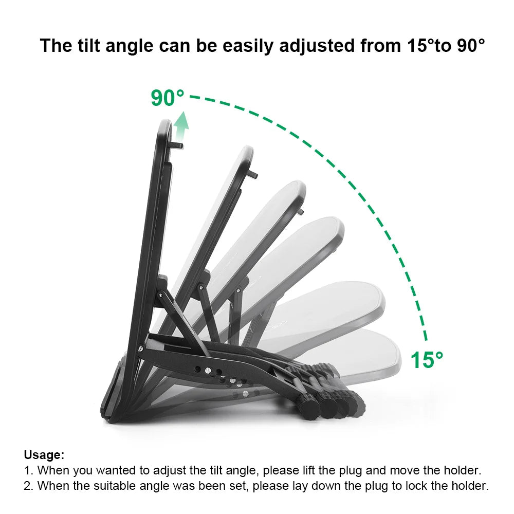 Parblo PR100 Adjustable Stand Folding Portable for 10-22 Inches Display Drawing Tablet Graphic Tablet Laptop Ipad