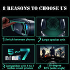 Virtual Reality VR Glasses IMAX Huge Screen HD 3D Glasses Google Cardboard Box VR Headset Helmet for 5-7" Phone,Support Gamepad