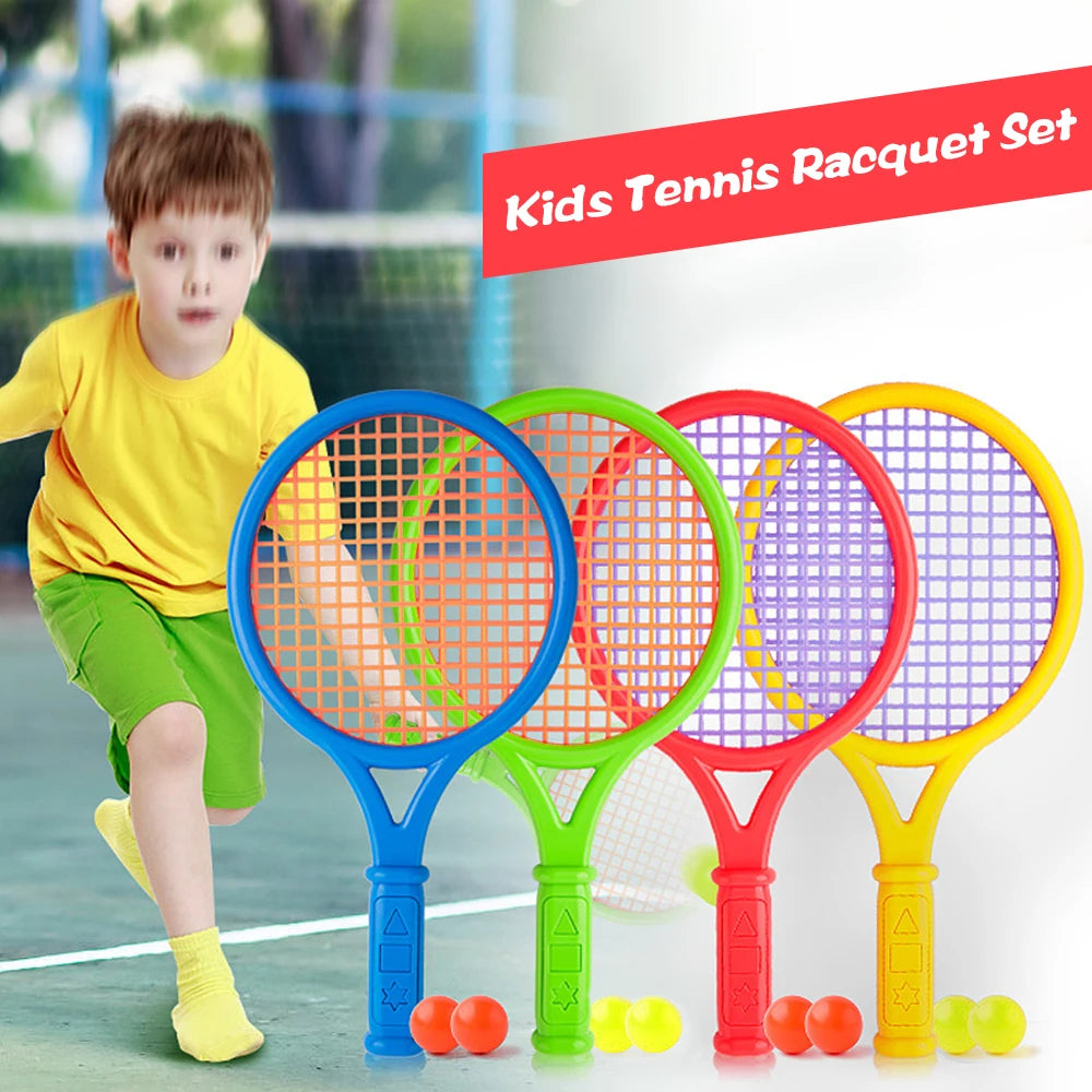Kids Tennis Racquet Set Children Funny Tennis with Balls for Home Garden Beach Outdoor School Training Sport 2020 New Main image