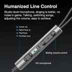 EARDECO 8 Cores Wired Headphones Earphones Bass In-ear Headphone with Mic Earphone Earbuds Mobile Phone Headset Dynamic Stereo