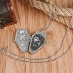 Retro Skull Punk Chain Necklace Quartz Pocket Watch Jack Pendant Retro Bronze Jewelry Fob Necklace Watches for Men Women Kids