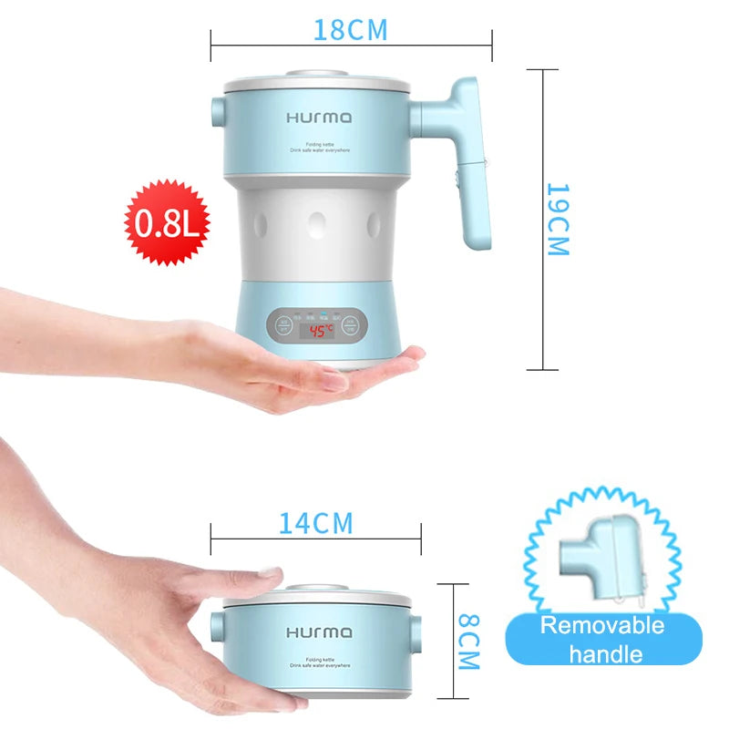 2026 Xinmei 800ML Portable Electric Kettle Foldable Coffee Teapot for Home And Travel Kitchen Appliance to Boil Water