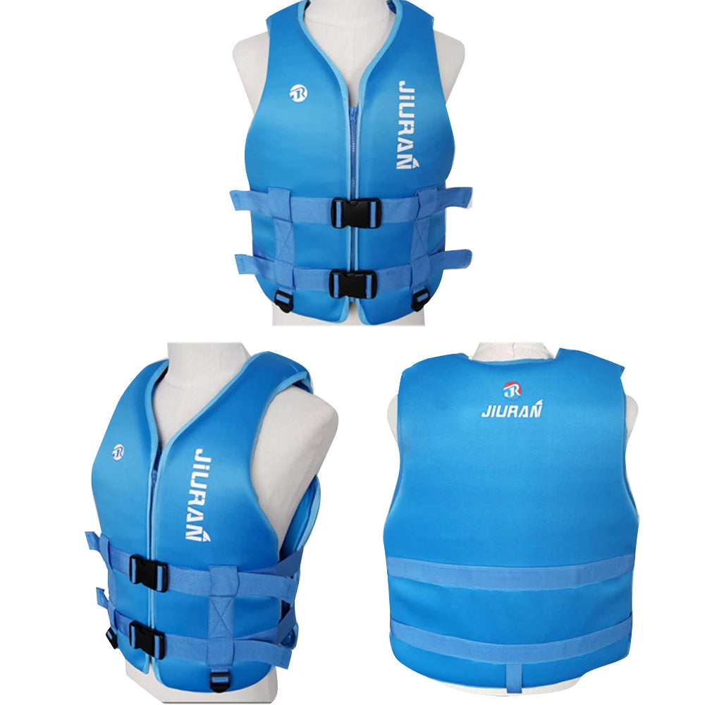 Neoprene Life Jacket for Adult Children New Water Sport Buoyancy Jacket Life Vest Swimming Boating Skiing Driving Vest Drifting