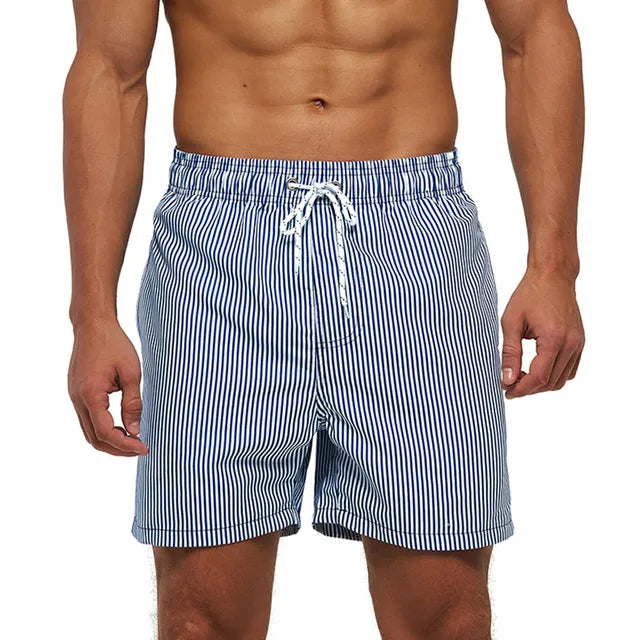 DATIFER Summer Men Beach Print Shorts Surfing Swimwear Fitness Workout Trunks Male Sportswear With Pockets Pants