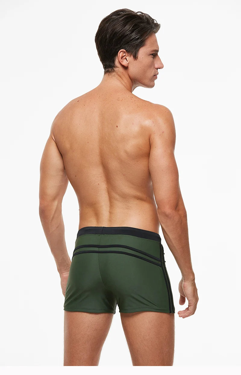 ESCATCH Mens Swimwear Maillot De Bain Boy Swim Suits Boxer Shorts Swim Trunks Men Swimsuit Surf Banadores