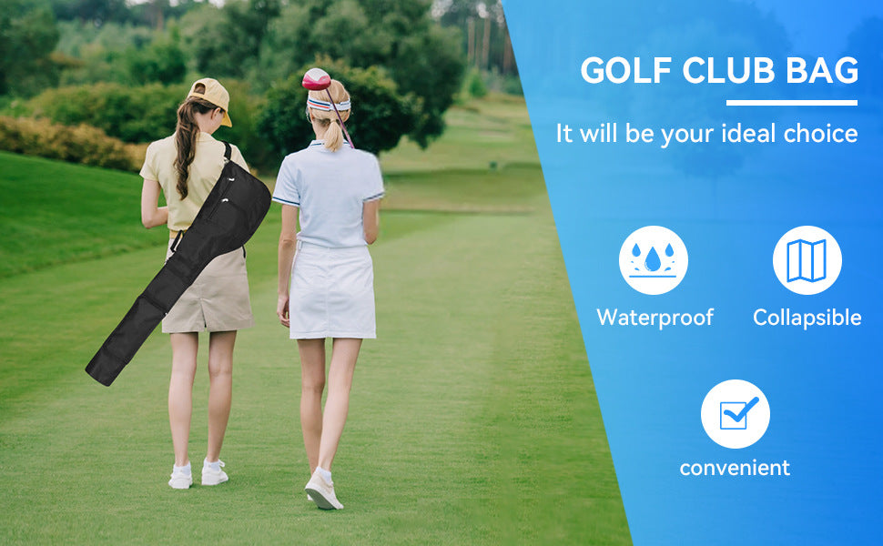 Golf Sunday Bag Golf Club Bag Mini Golf Bag Training Practice Golf Bag Travel Case Foldable