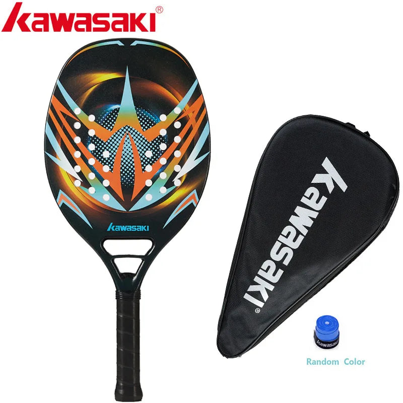 Kawasaki Beach Tennis Racket Carbon Fiber Soft Face Tennis  Paddle  Racquet with Protective Bag Cover Main image