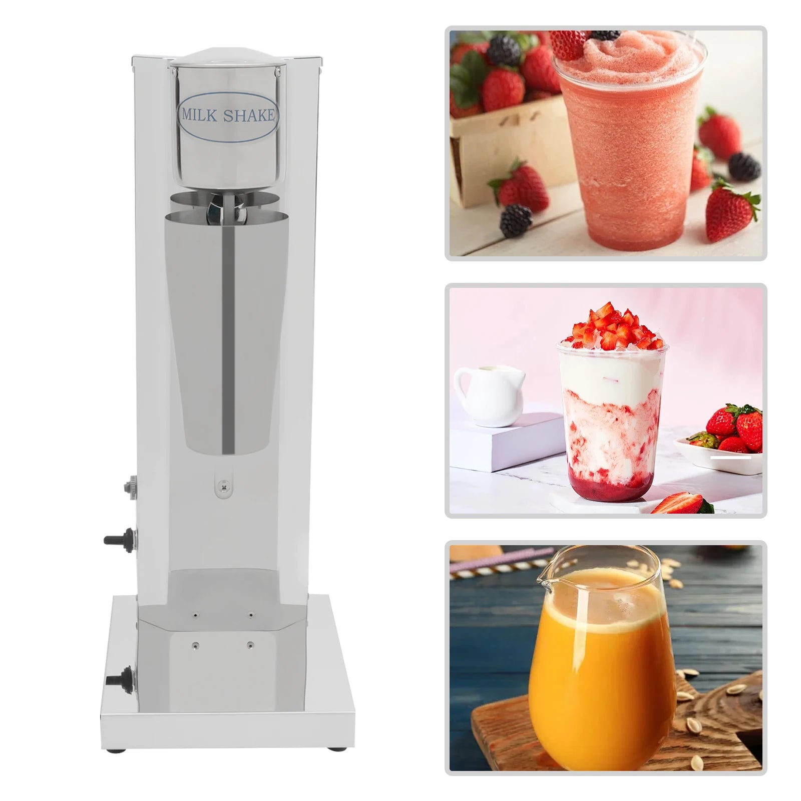 180W 650ML Commercial Milk Shake Machine Stainless Steel Milkshaker Machine 18000rpm Milk Cream Mixer Secondary image
