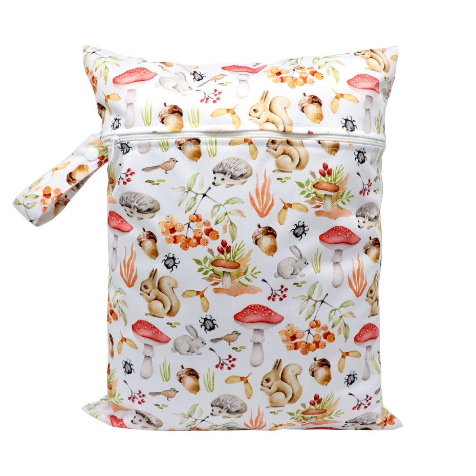 Waterproof Wet Bag Diper Bags Mummy Baby Maternity Packs Washable Zipper Diaper Caddy Organizer Dry Bag Travel Nappy Bag 30x40cm
