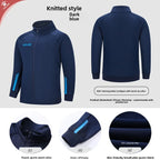 Kelme Children's Sports Jacket Autumn And Winter Knitted Jacket Outdoor Windproof Running Training Suit