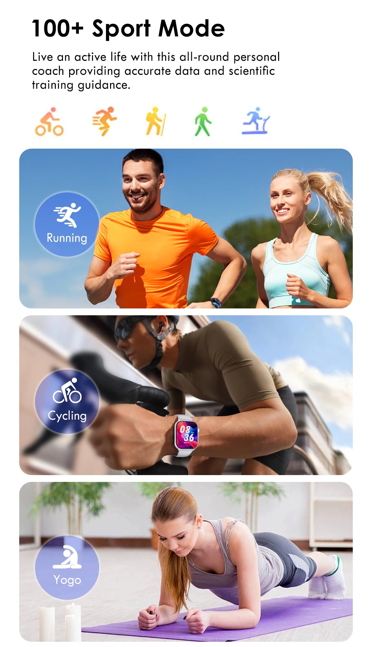 Lenovo 2026 Smart Watch 1.96" HD AMOLED Display Heart Rate Health Monitoring Bluetooth Voice Callings Smartwatch For Android IOS