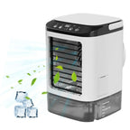 Compact Air Conditioning 3-Speed Personal Air Cooler 900ml Water Tank 7-Color Mood Light For Bedroom Desk Office