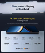Global Version POCO F7 Pro Snapdragon 8 Gen 3 Smartphone 6.67'' 120Hz Display 50MP Camera 6000mAh Battery 90W IP68 Cellphone