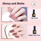 39pcs Nail Extension Gel Kit - contains all the basic nail tools, easy to use for beginners Easy salon nail construction gel