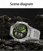 GPS Smart Watch for Men 2G ROM GPS Offline Maps Waterproof Swim Hiking Fitness Tracker Sleep SpO2 Rugged Durable Smartwatch GPS