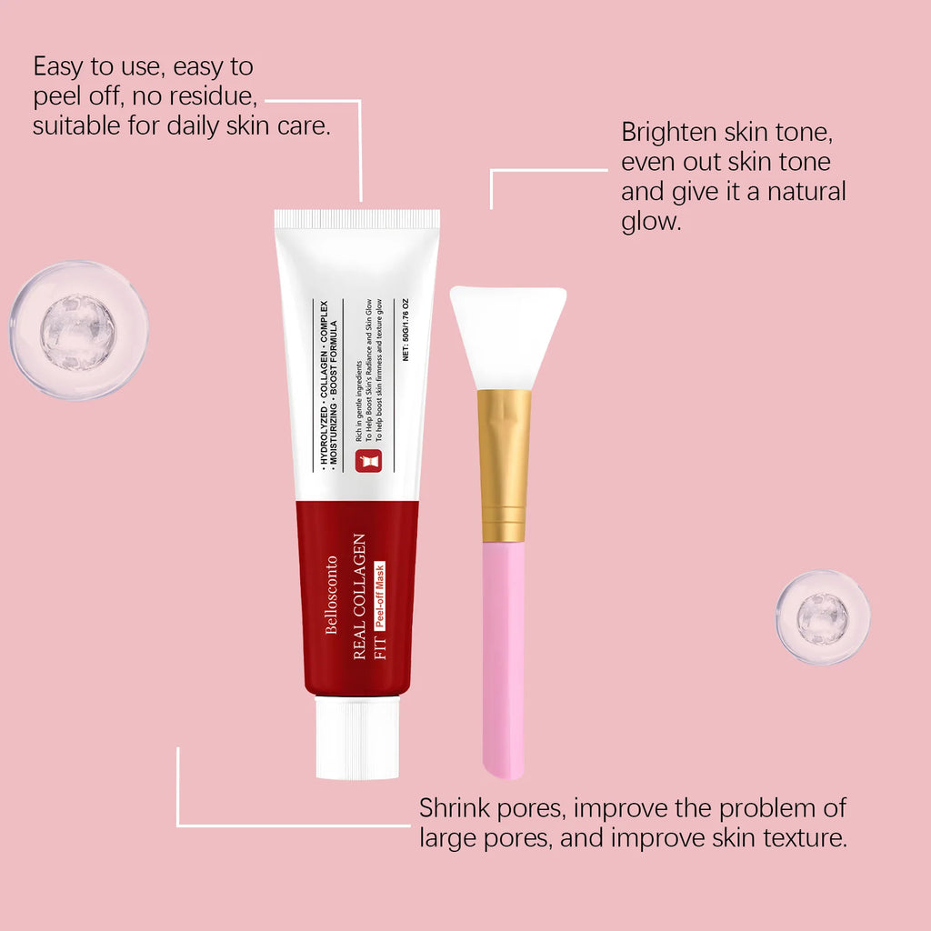 Collagen Peel off Mask Overnight Moisturizing Facial Cleansing Glow Skin Barrier Repair Collagen Mask Wrapping Night Care 50g
