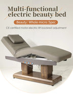 Modern Design Electric Spa Treatment Equipment Beauty Bed with Adjustable Leg Backrest 4 Motor Facial Massage Table