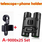 Powerful Long Range Binoculars Monocular Telescope Folding Portable BAK4 FMC Optics Jumelles for Outdoor Camping Hunting Concert